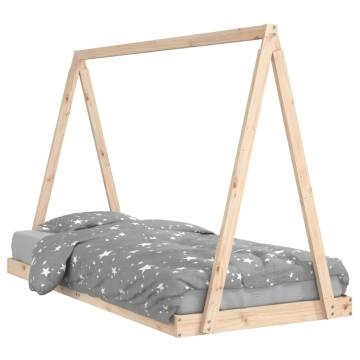 Kids Bed Frame 90x200 cm - Solid Wood Pine | Hipo Market