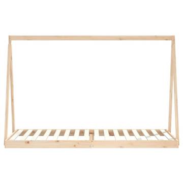 Kids Bed Frame 90x200 cm - Solid Wood Pine | Hipo Market