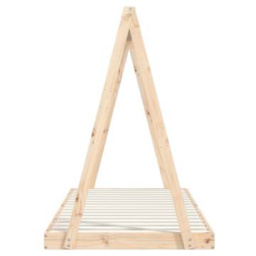 Kids Bed Frame 90x200 cm - Solid Wood Pine | Hipo Market