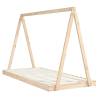 Kids Bed Frame 90x200 cm - Solid Wood Pine | Hipo Market