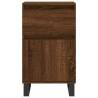 Stylish Brown Oak Sideboard - 40x35x70 cm Engineered Wood