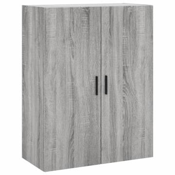 Stylish Highboard Grey Sonoma - 69.5x34x180 cm Engineered Wood