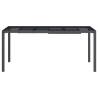 Stylish Anthracite Garden Table - 165x80 cm Steel