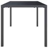 Stylish Anthracite Garden Table - 165x80 cm Steel