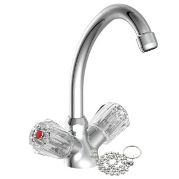 SCHÜTTE SAVINO Chrome 2-Handle Basin Mixer | Hipomarket