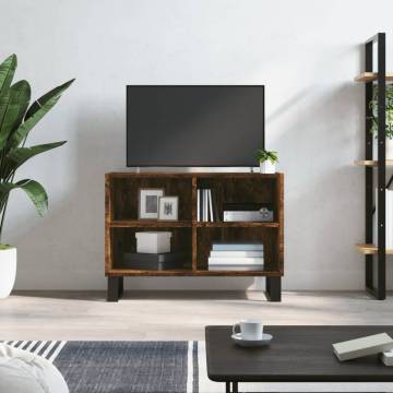 Stylish Smoked Oak TV Cabinet - 69.5x30x50 cm