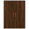 Elegant Wall Mounted Cabinets - Brown Oak (2 pcs) | Hipo Market