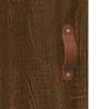 Elegant Wall Mounted Cabinets - Brown Oak (2 pcs) | Hipo Market