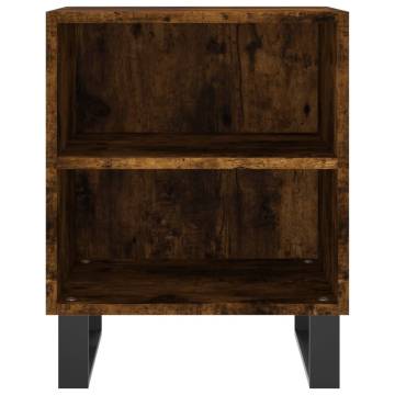 Elegant Smoked Oak Bedside Cabinets - 2 pcs | Hipo Market