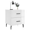 High Gloss White Bedside Cabinets - 2 pcs | Hipomarket