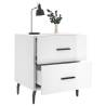 High Gloss White Bedside Cabinets - 2 pcs | Hipomarket