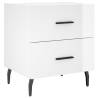 High Gloss White Bedside Cabinets - 2 pcs | Hipomarket