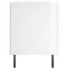 High Gloss White Bedside Cabinets - 2 pcs | Hipomarket