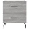 Modern Grey Sonoma Bedside Cabinets - 2 Pack | Hipo Market