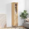 Highboard Sonoma Oak 34.5x34x180 cm Engineered Wood Colour sonoma oak Quantity in Package 1 Model 1 wood door 