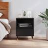 Bedside Cabinet Black 40x35x50 cm Engineered Wood Colour black Quantity in Package 1 