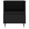 Trendy Black Bedside Cabinet | Engineered Wood - Hipo Market