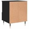 Trendy Black Bedside Cabinet | Engineered Wood - Hipo Market