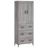 Highboard Grey Sonoma - Stylish Storage Solution | HipoMarket UK