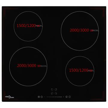 Induction Hob with 4 Burners - Touch Control Glass 7000W