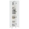 Elegant Highboard in White - 34.5x34x180 cm | Hipo Market