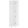 Elegant Highboard in White - 34.5x34x180 cm | Hipo Market