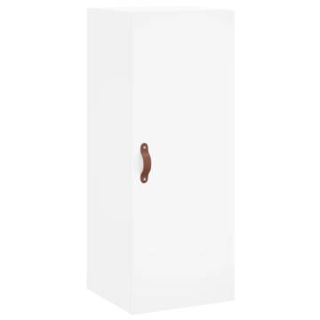 Elegant Highboard in White - 34.5x34x180 cm | Hipo Market