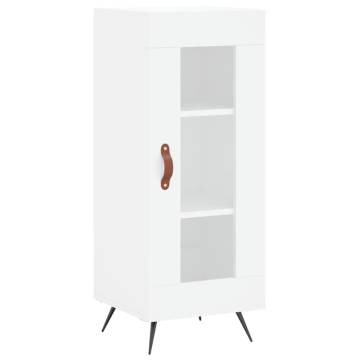 Elegant Highboard in White - 34.5x34x180 cm | Hipo Market