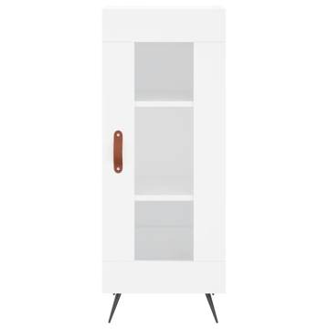 Elegant Highboard in White - 34.5x34x180 cm | Hipo Market