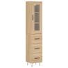 Stylish Highboard Sonoma Oak - 34.5x34x180 cm | Hipomarket