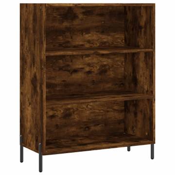 Elegant Highboard in Smoked Oak | 69.5x34x180 cm | Hipomarket