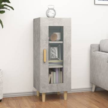 Stylish Concrete Grey Sideboard - 34.5x34x90 cm | HipoMarket