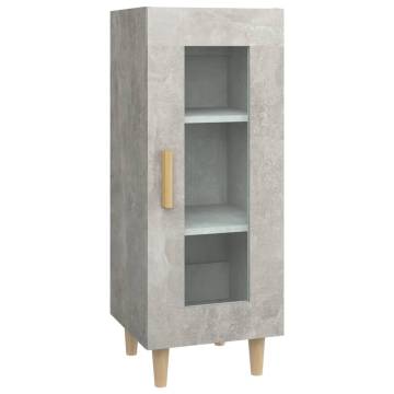 Stylish Concrete Grey Sideboard - 34.5x34x90 cm | HipoMarket