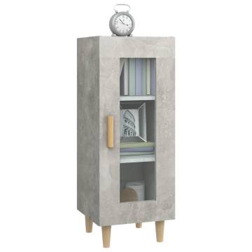 Stylish Concrete Grey Sideboard - 34.5x34x90 cm | HipoMarket