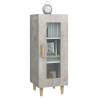 Stylish Concrete Grey Sideboard - 34.5x34x90 cm | HipoMarket