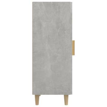 Stylish Concrete Grey Sideboard - 34.5x34x90 cm | HipoMarket