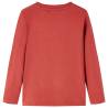 Kids' Long Sleeve T-shirt - Burnt Red 104 | Hipo Market