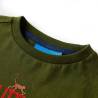 Kids' Long Sleeve T-shirt Dark Khaki - Comfortable & Cute