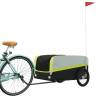 Sturdy Bike Trailer Black & Green | 45 kg Capacity