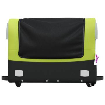 Sturdy Bike Trailer Black & Green | 45 kg Capacity