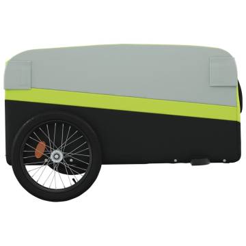 Sturdy Bike Trailer Black & Green | 45 kg Capacity