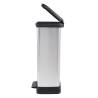 Curver Deco 50L Silver Pedal Bin - Stylish & Convenient | Hipomarket