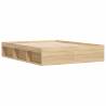 Sonoma Oak Bed Frame 140x190 cm | Stylish & Durable Design