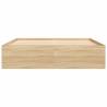 Sonoma Oak Bed Frame 140x190 cm | Stylish & Durable Design