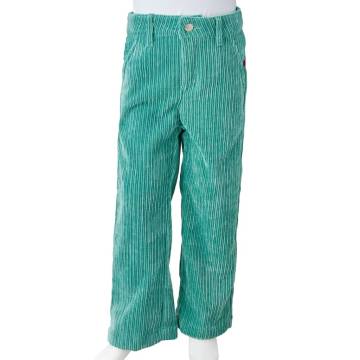 Kids' Mint Green Corduroy Pants | Size 116 - Hipomarket