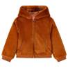 Kids' Hooded Jacket Faux Fur Cognac 140 Size 140 (9-10y) 