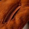 Kids' Hooded Faux Fur Jacket in Cognac - Size 140