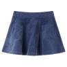 Kids' Navy Corduroy Skirt with Pockets - Size 128