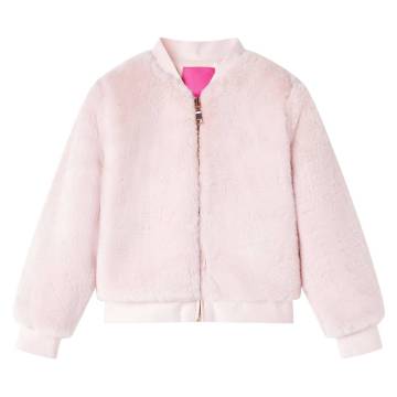 Kids' Faux Fur Jacket - Soft Pink 92 | Hipomarket