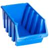 Stacking Storage Bins - 14 pcs Blue Plastic | HipoMarket UK